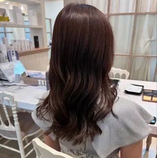 ロング カラー 土田 優妃のヘアスタイル