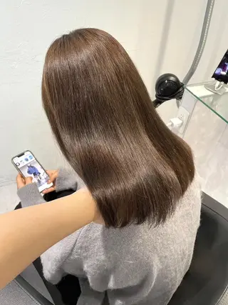 カラー *🧸透け感カラー 🍪福岡🧸のヘアスタイル