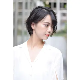 ショート パーマ 寺山 佳貴のヘアスタイル