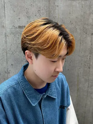 ショート メンズ カルマパーマ韓国ヘア shiryuのヘアスタイル