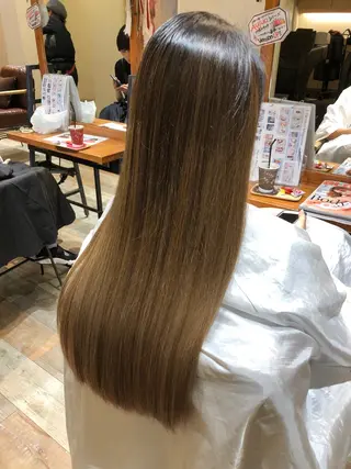 ロング 美髪改善・ストレート 🌿エクステ/カンジのヘアスタイル