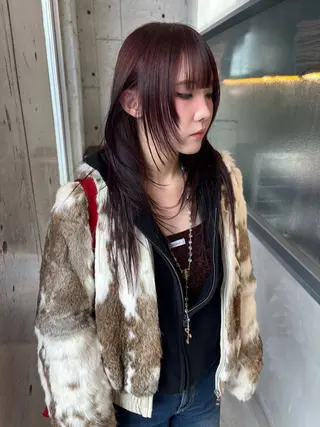 セミロング カラー yuuna/ ハッシュカット🎀のヘアスタイル