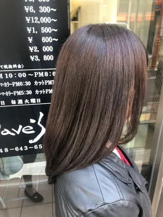 ミディアム 米村(北岡)慶子 お店変わりました!のヘアスタイル