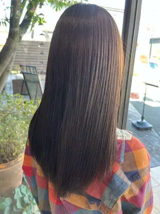 ロング カラー 赤み消しカラー 🩵かりんのヘアスタイル