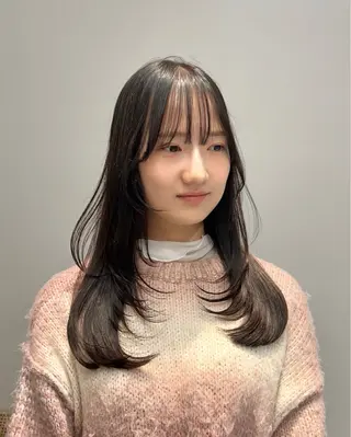 ロング 🍀立川／艶カラー ／韓国レイヤー🍀のヘアスタイル