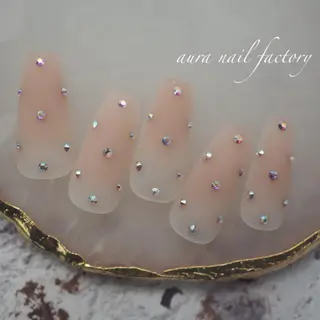 ミディアム カラー ネイル 赤羽 アウラ ネイルファクトリーのネイルデザイン