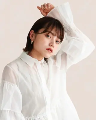 ミディアム カラー Joule 建山美友のヘアスタイル