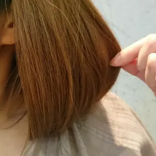 ミディアム カラー パーマ ヘアアレンジ かわい ゆうな 髪質改善/縮毛矯正のヘアスタイル