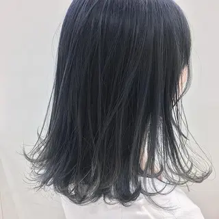 セミロング カラー 💚ミヤマ アンナ☘️のヘアスタイル