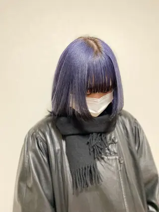 ミディアム カラー 原田 朱里のヘアスタイル