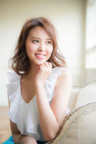 セミロング カラー パーマ 髪質改善🌈縮毛矯正 荻原 達矢のヘアスタイル