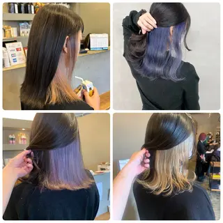 カラー ✨ブリーチなしwカラ ー✨豊田拓真のヘアスタイル