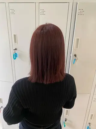 ミディアム カラー 【nui 茨木】 原田美紅のヘアスタイル