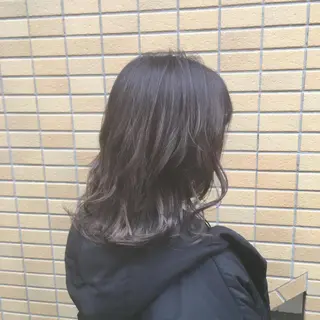 セミロング カラー しのはら まどかのヘアスタイル