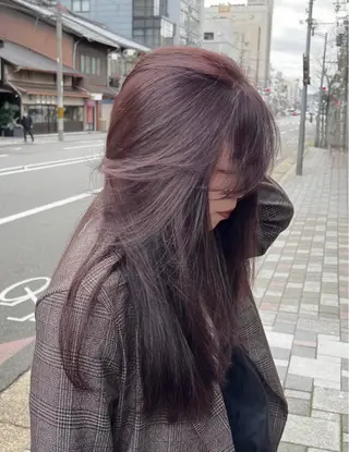 ロング 🚨メンズ曲がる 縮毛矯正りおん🚨のヘアスタイル