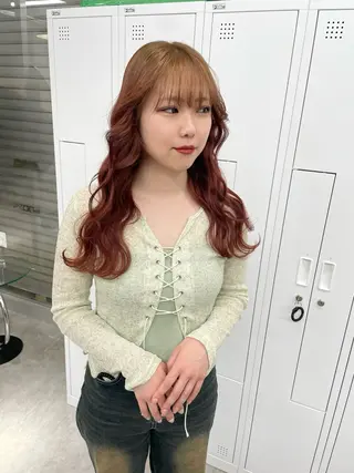 ロング カラー ブリーチ/ベージュ 💕/momoaのヘアスタイル