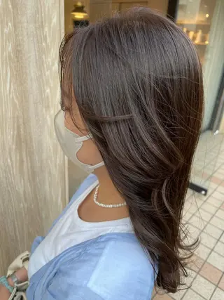 セミロング 大河原 美優のヘアスタイル