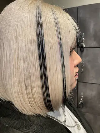 ショート カラー ✨最安値✨エクステ カラー🌼つきな🌼のヘアスタイル