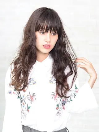 ロング カラー パーマ MAX BEAUTY GINZA所属・髪質改善🌸美髪矯正 /癖毛🌸山田 隆介のヘアスタイル