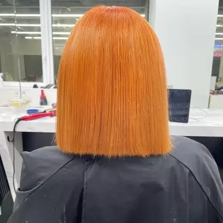 ミディアム カラー ヘアアレンジ 🪸ハイトーンカラー エクステmisakiのヘアスタイル