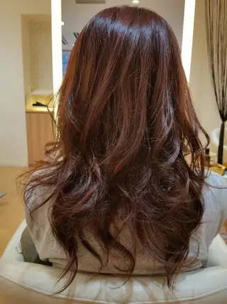 セミロング カラー 髪質改善/ハイライト 小林秀樹のヘアスタイル