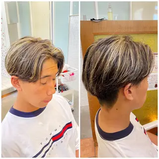 ショート カラー メンズ メンズスタイル 完全再現/仁翔のヘアスタイル