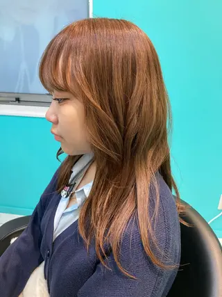 ロング カラー 🫧透明感✨ブリーチ 💫ダメージレス🫧のヘアスタイル
