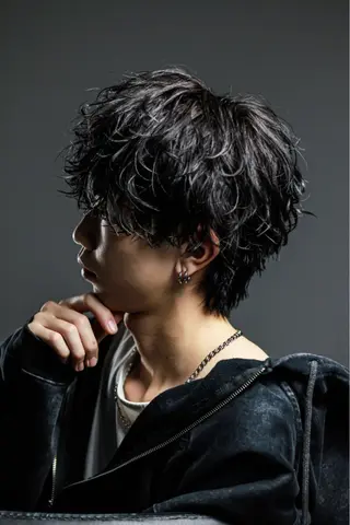 ショート メンズ メンズ特化/パーマ/ ハイライト/りょうまのヘアスタイル