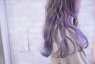 セミロング カラー ハイトーンカラー RYUのヘアスタイル