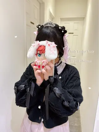 ショート ヘアアレンジ エクステ/ハイトーン 🐏☁️miminaのヘアスタイル