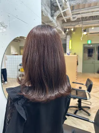 ミディアム カットモデル募集/ 万代/関谷　朋実のヘアスタイル