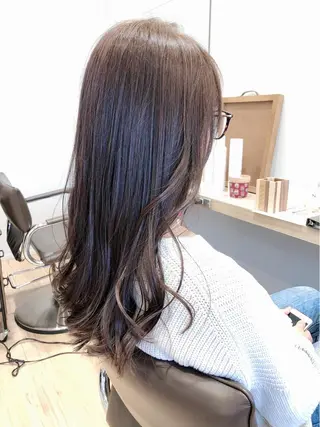 ロング 白髪ぼかしハイライト 💫ミネ ヒロシのヘアスタイル