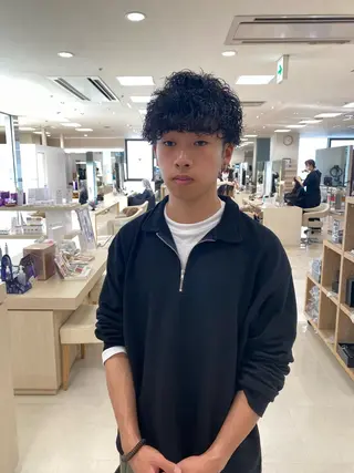 ショート パーマ メンズ 湘南/メンズパーマ/ 支持率No.1ユチカのヘアスタイル