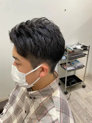 メンズ マツモト カラー/ショートボブのヘアスタイル