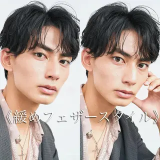 ショート パーマ メンズ 大人男子ヘア 💈メンズ特化吉田のヘアスタイル