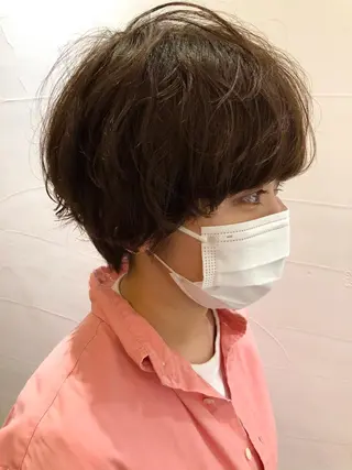 ショート パーマ ⚡️メンズ/波巻き/ 片岡篤宣/水戸⚡️のヘアスタイル