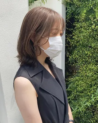 ミディアム カラー 柔らかいcolor 🌿harukaのヘアスタイル