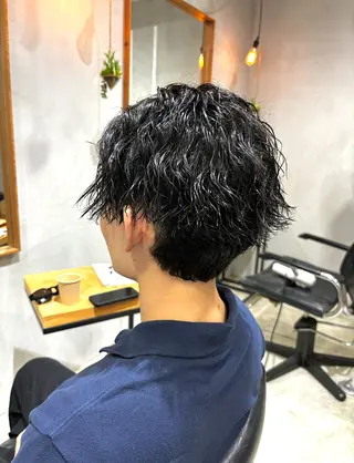 ショート パーマ メンズ 髙橋建太/ ニュアンスパーマ✂️のヘアスタイル