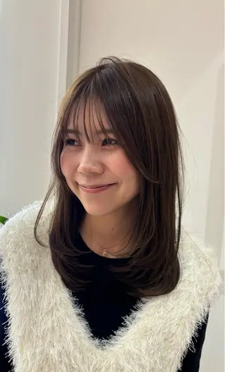 ミディアム カラー レイヤー/ナチュラル 特化西宮北口/みなみのヘアスタイル