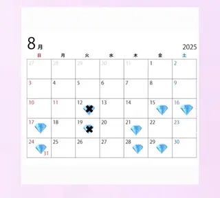 カラー UNBIRTHDAY ゆづみのヘアスタイル