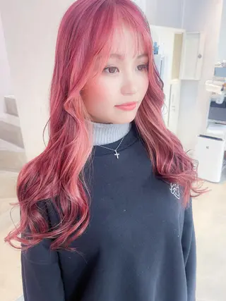 ロング カラー BOX mico.のヘアスタイル