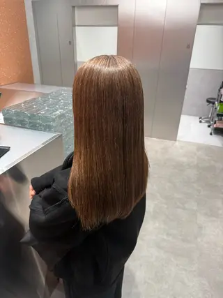 ロング カラー 森本 シェビーのヘアスタイル