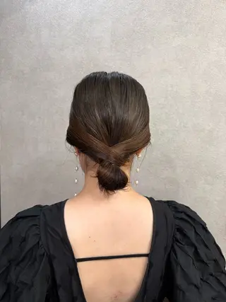 セミロング まとまるボブ🌼 アレンジ🌼鴨下穂香のヘアスタイル