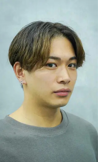 ミディアム メンズ CHROM TOKYO ALT所属・神保町メンズno.1 佐々木康介のヘアスタイル