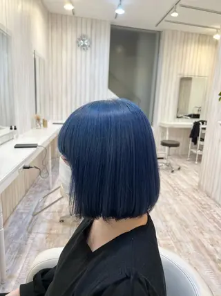 ショート カラー 佐藤史哉* 韓国レイヤー赤み除去のヘアスタイル