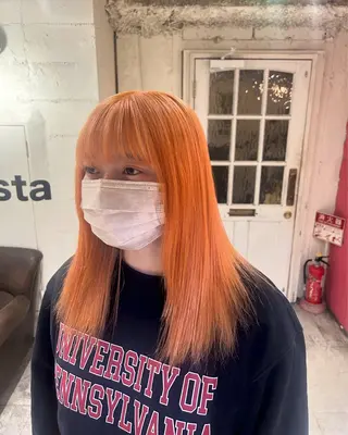 セミロング カラー ☁️透明感カラー☁️ Reikaのヘアスタイル
