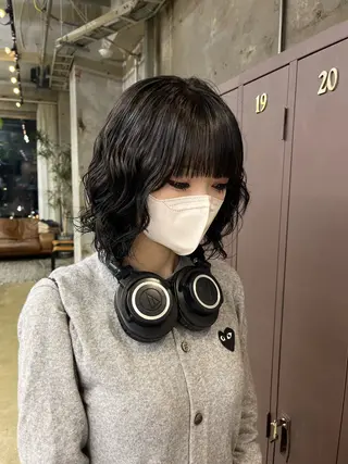 ミディアム パーマ/オリーブ/ 酸性ストレート/ゆなのヘアスタイル