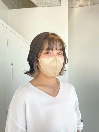 ショート カラー himeka🪽 アレンジ/ブリーチのヘアスタイル