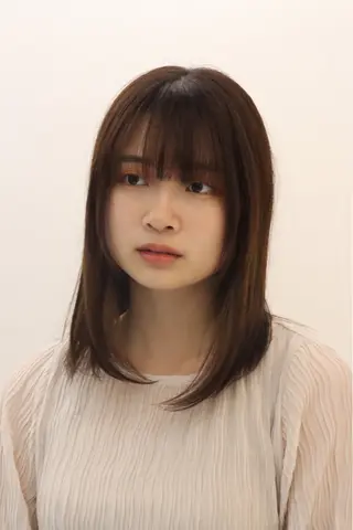 ミディアム パーマ コテ巻き風パーマ 藤澤　知彌のヘアスタイル