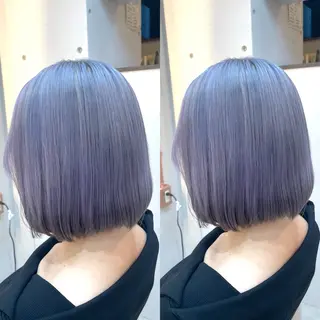 ミディアム カラー ブリーチ無し透明感 カラー🦕まどかのヘアスタイル
